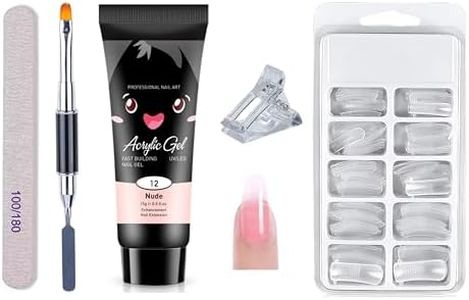 SHOP ALL Poly Nail Gel Extension Kit for Nail Art Kit Nail Extension Set (5 IN 1) (Nude)