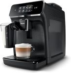 Philips 2200 Series Fully Automatic Espresso Machine, LatteGo Milk Frother, 3 Coffee Varieties, Intuitive Touch Display, 100% Ceramic Grinder, AquaClean Filter, Aroma Seal, Black (EP2230/14)