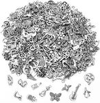 SANNIX 350Pcs Silver Charms for Jew