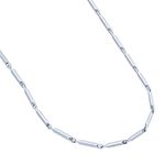 Memoir Tungsten Square tubed links 4mm thick stylish Fashion Chain necklace Men Women