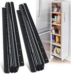 REGUDA Undermount Heavy Duty Drawer Slides Rail Bottom Mounted Full Extension Hidden Drawer Runners Ball Bearing Glides Staircase Cupboard Cabinet Wardrobe 16 24 32 40 Inch (loads up to 260 lbs)1 Pair