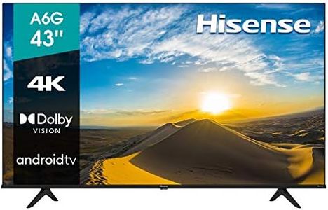 Hisense 43A6G 43-Inch 4K Ultra HD Android Smart TV with Alexa Compatibility (2021 Model)
