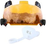 Football Visors Football Helmet Visor with Clips Scratch Resistant Visor Fits Adult & Youth Football Helmets(Amber)