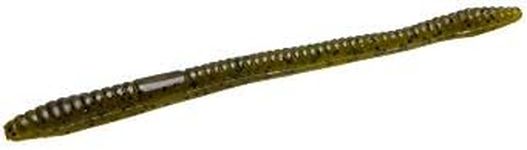 Zoom Bait Finesse Worm Bait-Pack of 20 (Green Pumpkin, 4.75-Inch), One Size