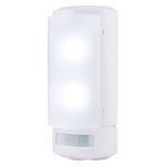 GE Wireless LED Wall Sconce, Motion Sensing, Manual On/Off, Warm White Light, Battery Operated, No Wiring Needed, Easy to Install, Perfect for Entry, Stairs, Hallway, Closet, Basement, 17455