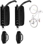 Cyfie Swivel Bike Rack Wall Mount, Garage Bike Hanger Hooks, Indoor Hanging Bike Rack Wall Mount Bicycle Mount Wall for Road Bike, Mountain Bike (2 pcs)