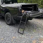 FASTCHE Universal Tailgate Ladder for Pickup Truck Accessories Extendable Tail Gate Step with Stainless Steel Self Drilling Hex Screws