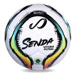 SENDA Vitoria Premium Match Futsal Ball, Fair Trade Certified, Red/Light Blue, Size 4 (Ages 13 & Up)