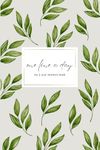 Undated ONE LINE A DAY: 5 Year Journal for Modern Memory Keeping | Blank Daily Diary for Writing and Reflection | green plant design