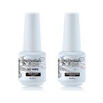 Vishine Base Coat & No wipe No clean Top Coat UV LED Gel Nail Polish Soak Off Varnish Set 8ml