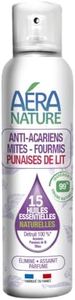 Aera Nature - Spray Anti Acariens, Punaises de Lit et Mites - Élimine, Assainit, Parfume, +800 Pulvérisations - 99,9% d’Ingrédients d’Origine Naturelle - Fabrication Française - 125 ml