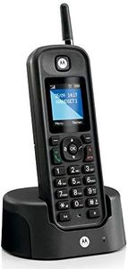 Motorola Voice - Téléphone Fixe Sans Fil DECT O201, Identification de l'Appelant, Rétroéclairage, Répertoire Téléphonique de 200 Numéros, Mains Libres, Idéal pour une Utilisation en Extérieur, Noir
