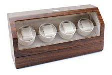 Heiden Quad Watch Winder in Walnut