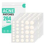 264 PCS Pimple Patches Spot Patches Acne Treatment Absorbing Cover Invisible Blemish Cover Spot Sticker for Fast Acting Skincare