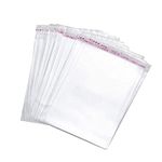 Nwst- 3x4 inch Plastic Polythene Clear Bags Small Size Pouches Transparent Self Adhesive BOPP Bags For Jewellery Packing Pack Of 100 Pieces (3 * 4 Inch)