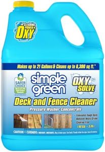Simple Green Oxy Solve Deck and Fence Pressure Washer Cleaner, Colorless to Pale Straw, Unscented, 128 Fl Oz (Packaging May Vary)
