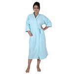 Aspire Velour Bathrobe for Women-Solid Colour