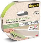 ScotchBlue Multi-Surface Premium Protect Masking Tape - 1 Roll, 24 mm x 50 m - Scotch Adhesive Painters Tape, For Painting and Decorating, Indoor & Outdoor, Sticks Well, 70% PEFC