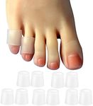 Hoogoo 10 Pack Pinky Toe Sleeves Protectors, Covers, Protect from Rubbing, Ingrown Toenails, Corns, Blisters, Hammer and Other Painful Problems