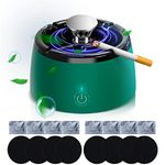 GOYISEE Smokeless Ashtray for Cigarettes Indoor,2 in 1 Air Purifier Multifunctional Smokeless Ashtray,Best for Car Office or Home,USB Charging Smokeless Ashtray with 8 Pack Filter and Perfume Tablet