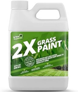 1 Gallon 2X Green Grass Paint for Lawn, Ideal Turf Paint & Green Lawn Spray to Renew Discolored Lawns, Concentrated Grass Dye, Premium Colorant for Vibrant and Lush Greener Lawns