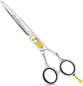 Equinox Professional Razor Edge Hair Cutting Scissors/Shears - (17cm) Finger Inserts and Adjustment Tension Screw, 100% Stainless Steel, Great For Salons, Barber-Shops, and Hair Enthusiasts