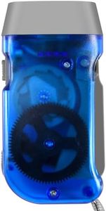 xioaue 3 LED Dynamo Wind Up Flashlight Hand-Pressing Crank No Battery Torch