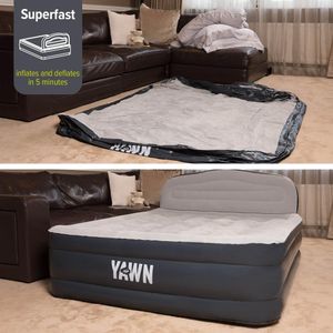 YAWN AIR Double Self-Inflating Airbed – Inflatable Mattress for Two