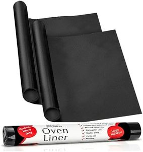 Heavy Duty Premium Oven Liner - Extra Thick Non-Stick Oven Liners for Bottom of Oven - Reusable Protector Sheet Mat for Bottom of Oven, BBQ Mats Easy-Clean, BPA-Free by Lxrious (2 Pack (Large))