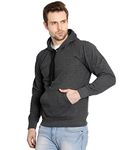 Scott International Men's Rich Cotton Regular Fit Hooded Sweatshirt Hoodie(sc-ssh4m,Charcoal,Medium)