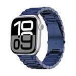 ARTCHE Watch Strap for Apple Watch Straps 46mm 49mm 45mm 44mm 42mm, Compatible with iwatch Strap Series 10/Ultra 2/Ultra/9/8/7/6/SE/5/4/3/2/1, Stainless Steel Replacement Band Metal Bracelet, Blue