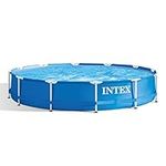 Intex 28211EH 12' x 30" Metal Frame Round Above Ground Swimming Pool with Pump