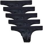 Summer Code Men's Thong Underwear Elastic Micro Mesh Bikini Briefs