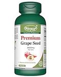 VORST Premium Grape Seed Extract 300mg With 120:1 Extract Ratio (36000mg Raw Extract Equivalent) 60 Capsules | Supplement for Fighting High Blood Pressure and Cholesterol | Includes 255mg Polyphenols | Powder Pills | 1 Bottle