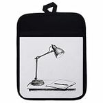 'Writers Desk Lamp' Pot Holder/Oven