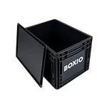 BOXIO Solo: Storage box with lid – 15.7" x 11.8" x 11.0" – perfect plastic transport box for camping, boat or garden – stackable with other stacking boxes – Made in Germany
