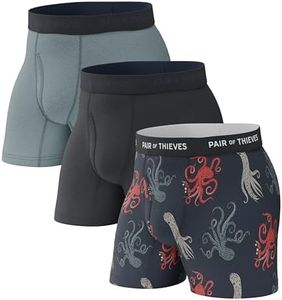 Pair of Thieves Men's Boxer Brief Underwear, Twilight Blue, Medium