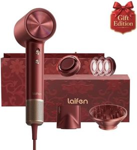 Laifen Swift 4 High-Speed Ionic Hair Dryer with Diffuser, Polished Burgundy
