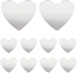 20 Pcs Craft Mirror Pieces Heart Mirror Mini Size Mini Mirrors Glass Mosaic Tile Pieces for Home Decoration DIY Craft Project Compact Mirror Mirror Craft Projects Making