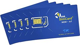 OneSimCard IoT Global IoT SIM Card Starter Kit 5 SIMs with 100MB Test Data Included in Many Countries, Full IoT Service in 200+Countries - Data & SMS, Private APN, VPN & Static IP Addresses Available