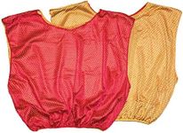 Champion Sports Reversible Mesh Adult Scrimmage Vest, Yellow/Red