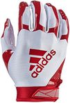 adidas ADIFAST 3.0 Youth Football Receiver Glove, White/Red, Small