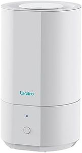 Livatro 4L Top Fill Humidifiers for Bedroom Large Room Nursery, Cool Mist Humidifier With Ultrasonic Quiet, Auto Shut-off and Easy to Clean, Last up to 40 Hours, White