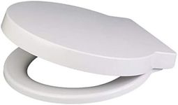 Euroshowers 87360 Round Soft Close Toilet Seat, White, 400 mm x 420 mm