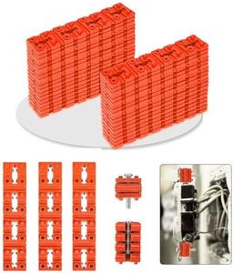 Qbonway Switch and Receptacle Spacer Outlet Spacers for Electrical Box, 100pcs Electrical Outlet Spacers Shims Socket Electrical Box Extender Outlet Spacers for Loose Outlet Electric Switch(Orange)