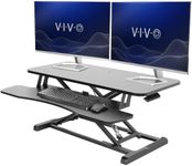 VIVO Black 36 inch Standing Desk Co