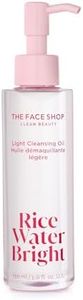 The Face Shop facial cleanser, natural rice water light cleansing oil moisturizer for dry or oily skin - 150 ml /5 oz, 144 Grams