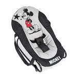 hauck Rocky, Disney Mickey Stars - Baby Bouncer from Birth up to 9 kg with Fully Adjustable Backrest, Carry Handles, Lightweight and Compact, Lockable Bouncing Mode