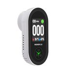 INKBIRDPLUS 3-in-1 Carbon Monoxide Detector Plug-in Air Quality Monitor with Temperature & Humidity Sensor, IPS HD Display, Loud Buzzer Alarm, CO Detector for Home, Office, School (EU Plug)