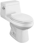 American Standard 2961A104SC.020 Colony Right Height Elongated One-Piece Toilet with Seat, White